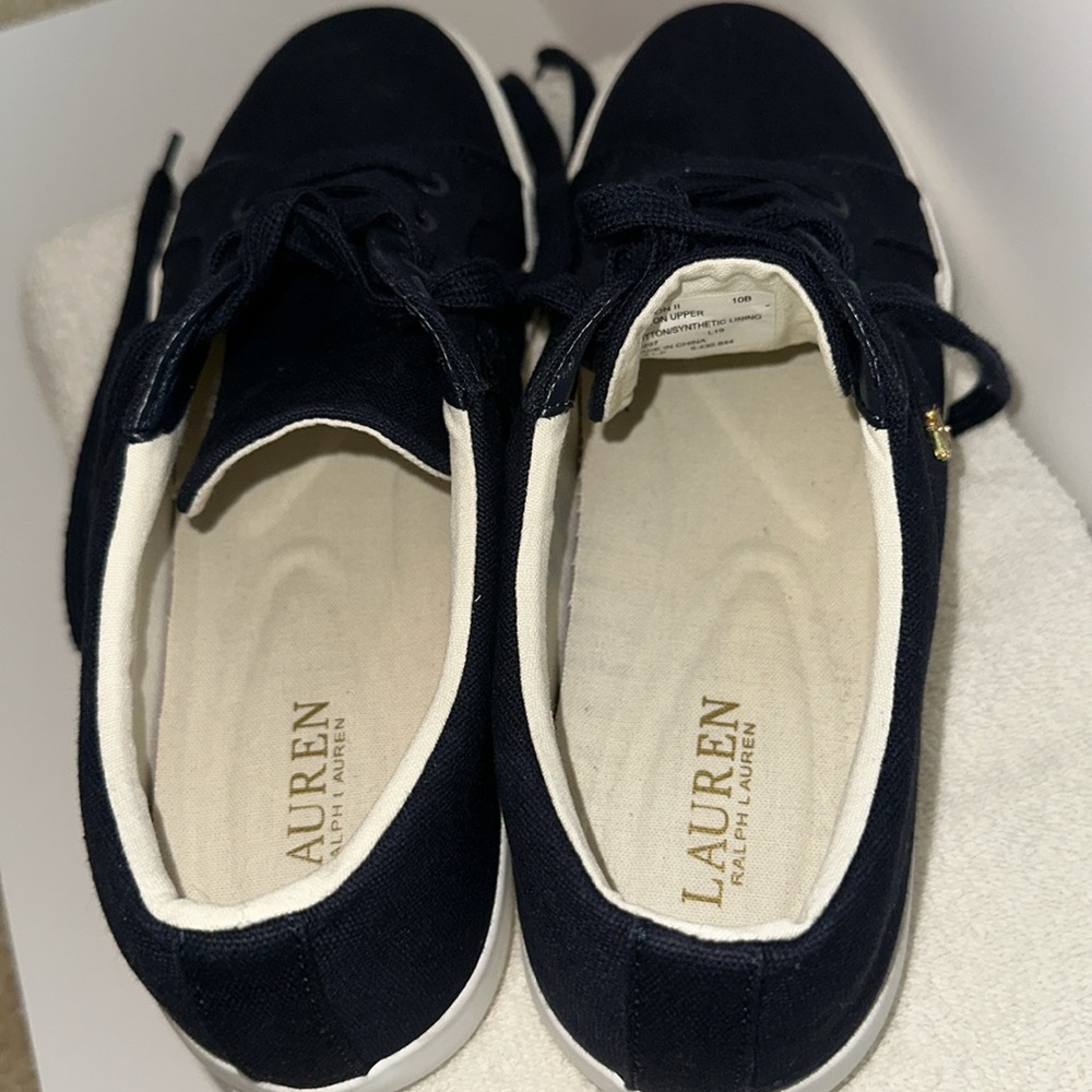 Classic Navy Blue LAUREN RALPH LAUREN Sneakers Size 10B - Picture 7 of 16